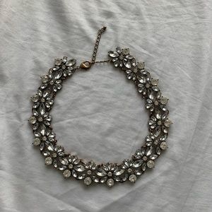 Jcrew reversible faux gemstone gold necklace